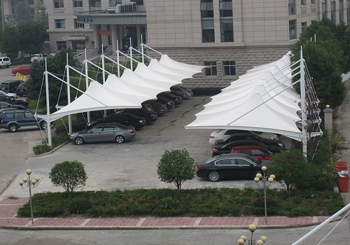 膜结构室外停车场停车遮阳雨棚