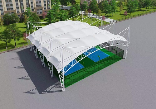 网球场膜结构顶棚
