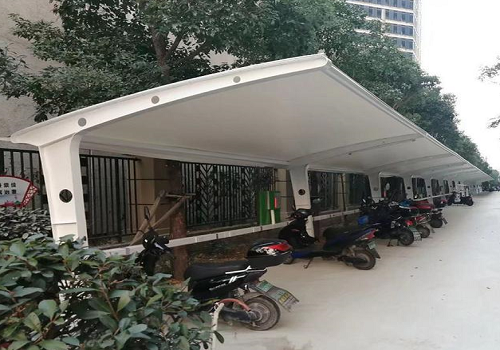 膜结构电动车棚