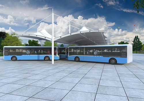 新能源公交车充电桩膜结构雨棚