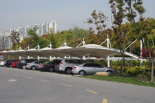 膜结构汽车停车棚雨棚