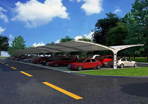 膜结构汽车停车棚雨棚