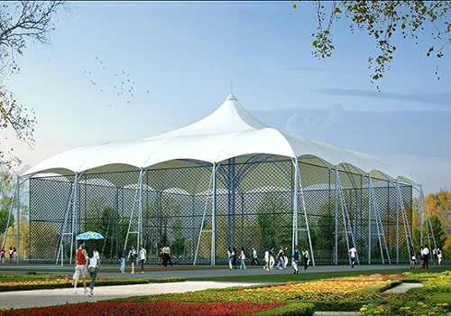 膜结构网球场顶棚雨棚