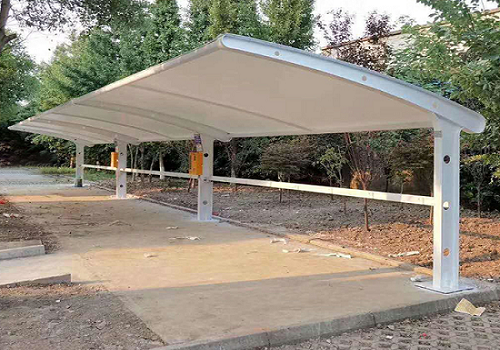 小区电动车充电桩膜结构停车棚雨棚